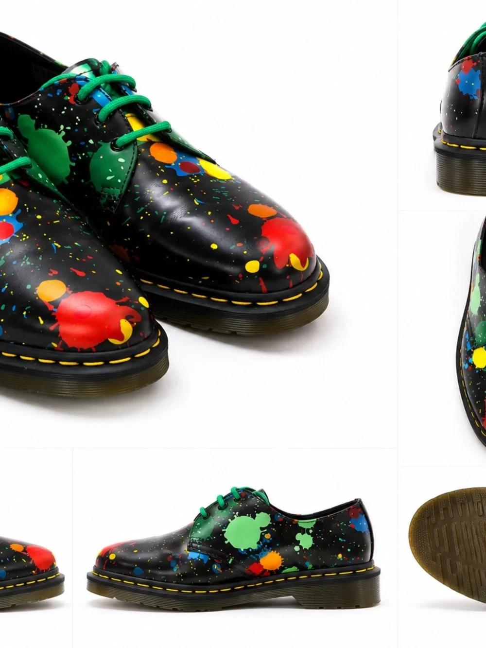 Dr. Martens 1461 Paint Splatter 22184001 Men’s US 10 Rare 2017 Leather Shoes